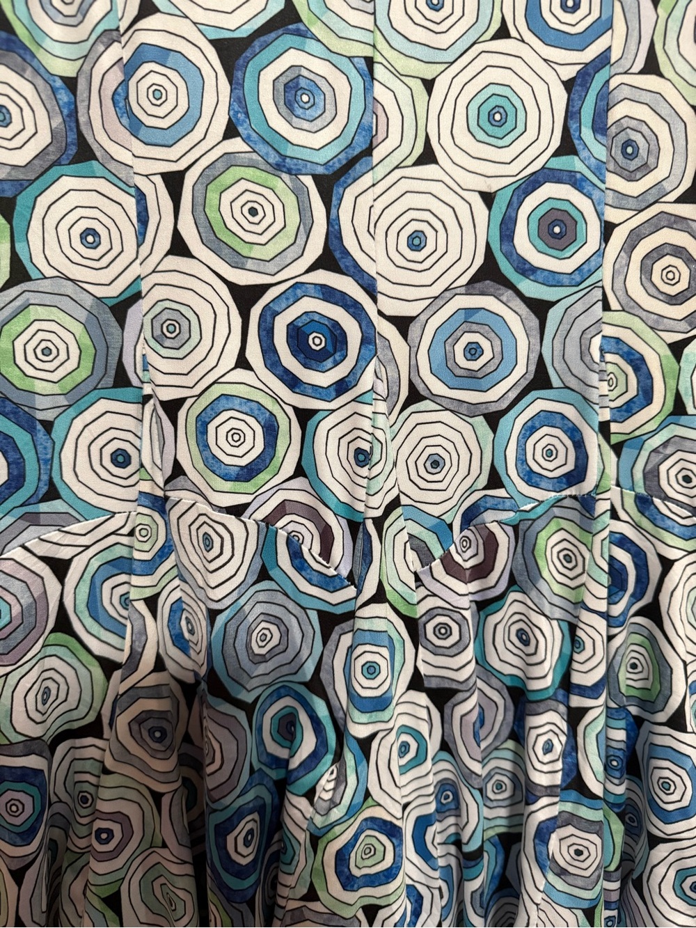 Tango Mango Sleeveless Circle Print Bubble Dress Size Medium NWT Resort Cruise - Picture 5 of 11